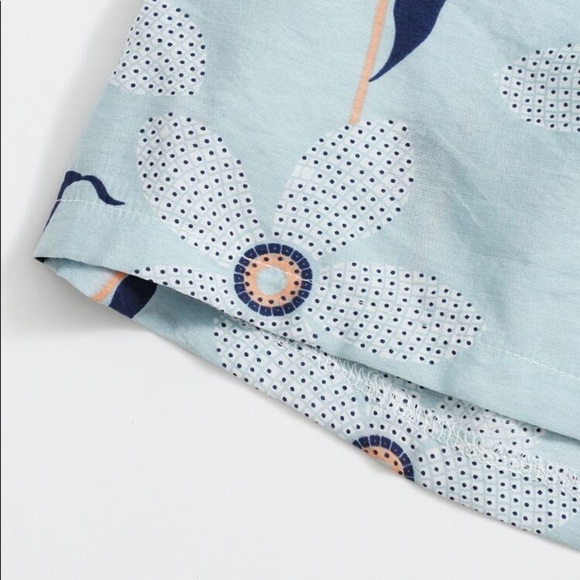 New Women’s Blue Pajama Sleep Shorts - Picture 4 of 6